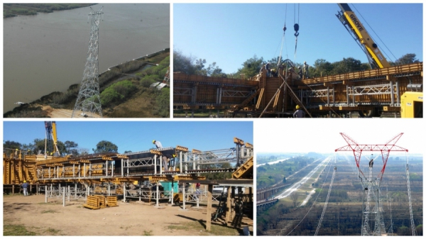 Trabajos en la L&iacute;nea Yacylec II - Cruce del R&iacute;o Paran&aacute;